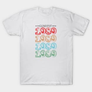 Genuine 1989 birthday gift T-Shirt